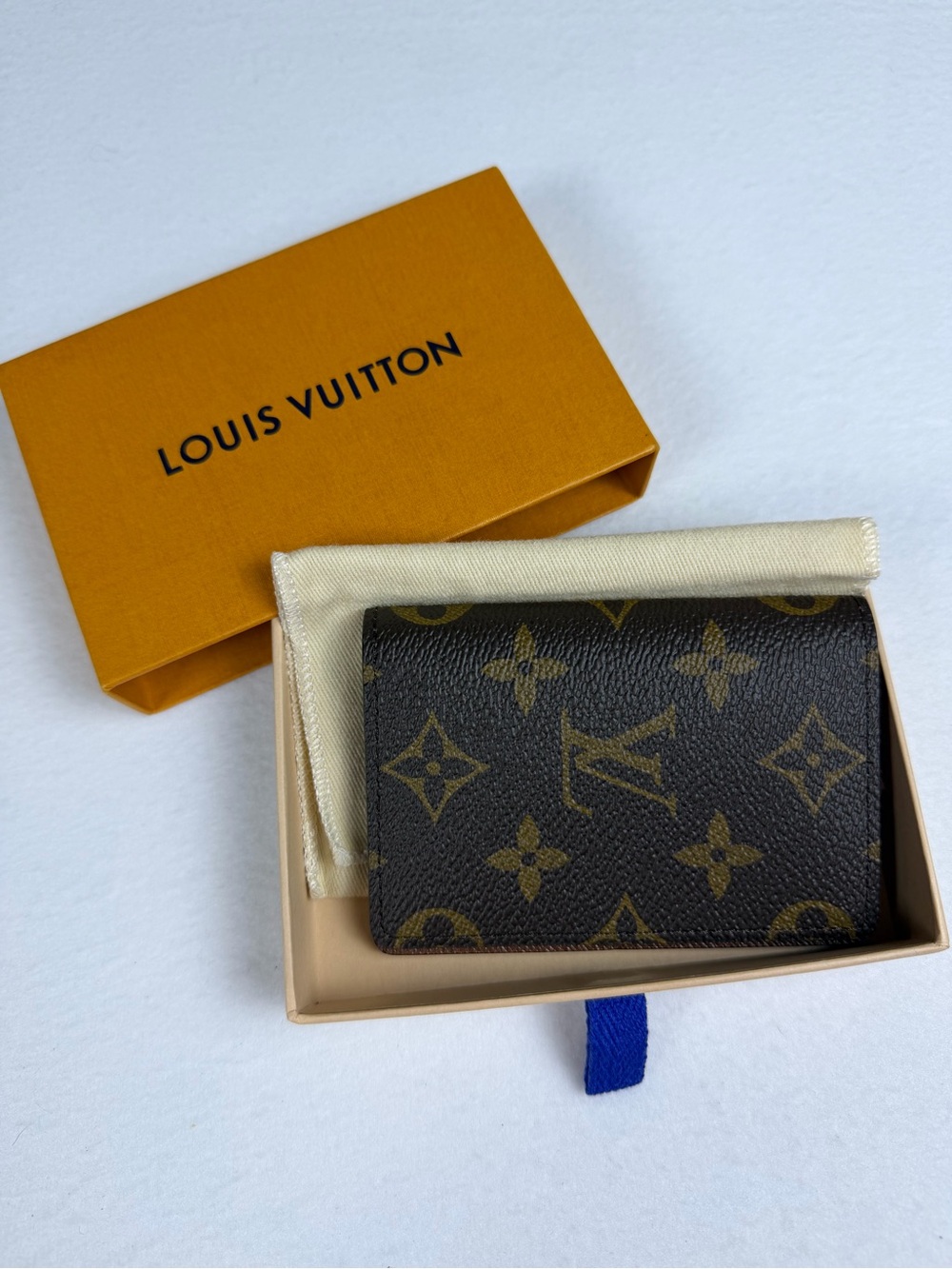 Like New Louis Vuitton Monogram Pocket Organizer Wallet Card Holder w/ Microchip - Picture 2 of 12